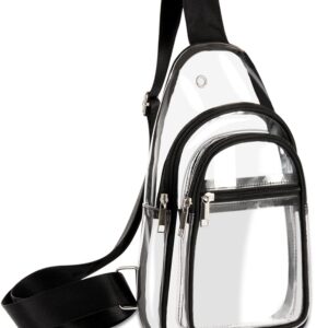 Sling Bag for Women Fanny Pack Crossbody Bags for Women Chest Bags Cross Body Purse PU Shoulder Backpack