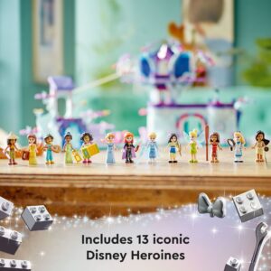 LEGO Disney The Enchanted Treehouse Buildable 2-Level Tree House with 13 Princess Mini-Dolls Including Jasmine, Elsa and Moana, Disney Classic Celebration Gift for Disney Princess Fans Ages 7+, 43215