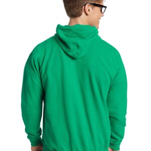 Hanes Mens Ecosmart Hooded Sweatshirt, M, Athletic Teal