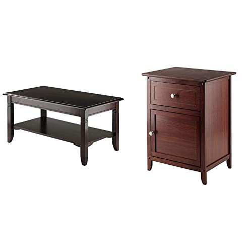 Winsome Wood Nolan Occasional Table + Eugene Accent Table Bundle | Solid Wood