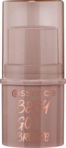 essence | Baby Got Bronze | Cream Bronzer Stick Easy to Apply & Blend | Vegan & Cruelty Free | Free From Gluten, Parabens, Preservatives, & Microplastic Particles (20 | Moon Dust)