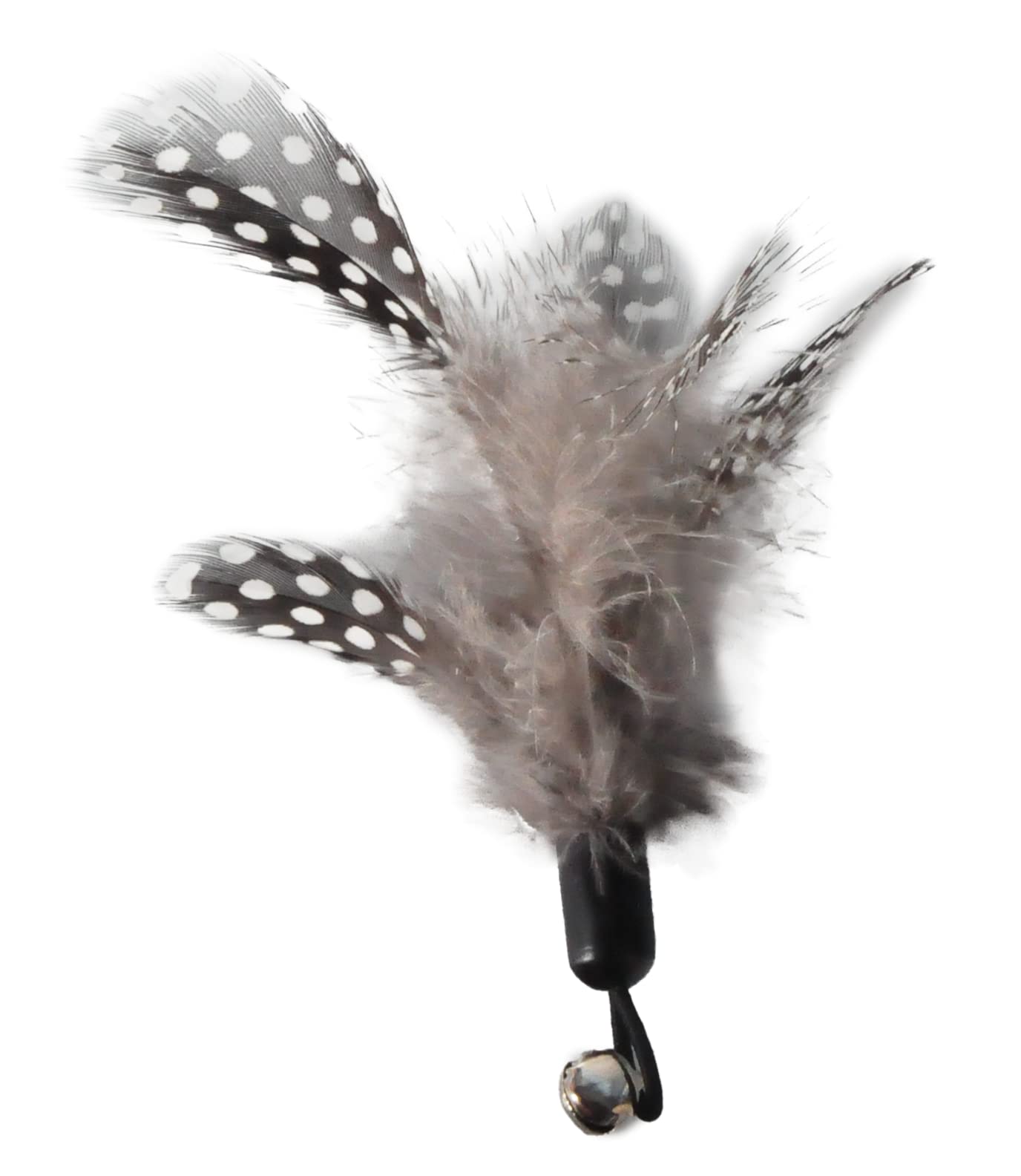 EcoCity Cat Toys - No Chemical Dyeing Cat Feather Toys for Indoor Cats - Include Cat Wand and Natural Feather Refills