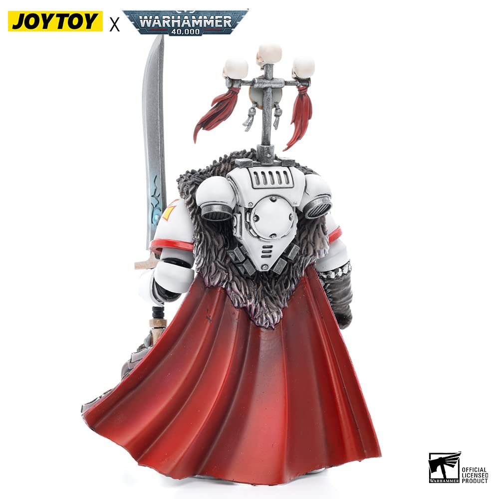 JOYTOY Warhammer 40k Mecha 1/18 Action Figures Joy Toy Model White Scars Captain KOR' sarro Khan