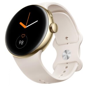 parsonver smart watch answer make call, amoled always-on display smartwatch for android and ios phones with bluetooth call/dial, fitness activity tracking, sleep monitor, champagne gold, airor1