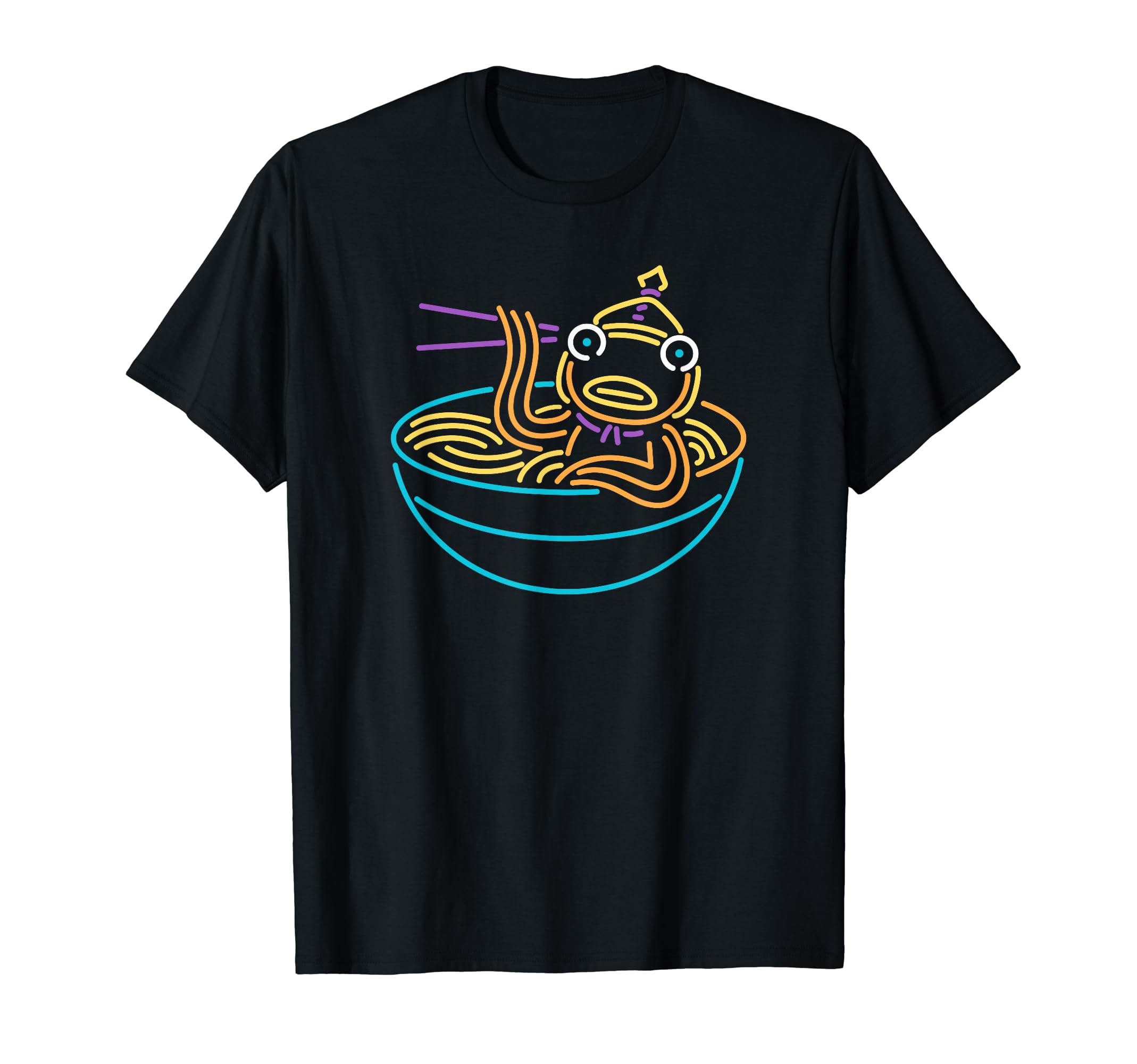 Fortnite Fishstick Neon Ramen Bowl Center Icon T-Shirt