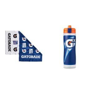 gatorade new york giants towel gx bottle, navy