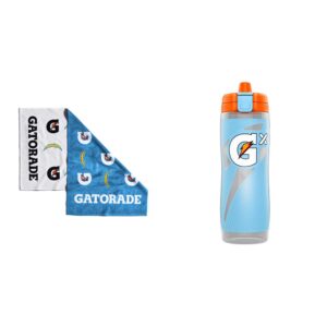 gatorade los angeles chargers towel gx bottle, light blue