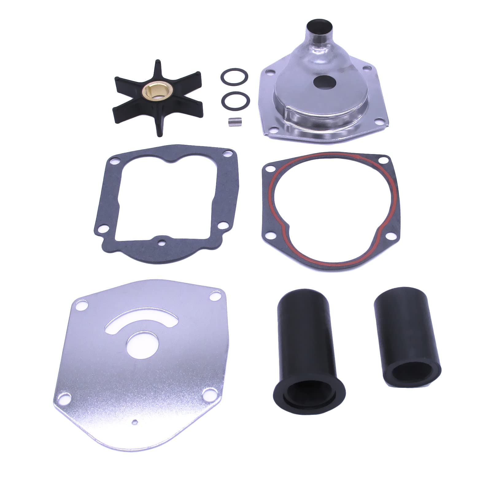 Boat Motor 821354A1 821354A2 3219 Water Pump Repair Kit with Housing 821351A3 for Mercury Quicksilver Force Mariner Outboard Engine 25HP 30HP 40HP 45HP 50HP, fit Sierra 18-4531