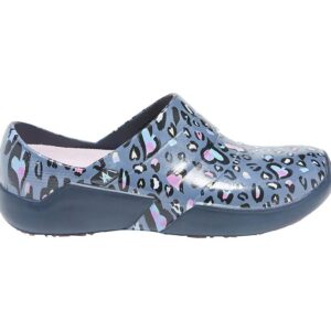 Anywear Journey Men and Women Shoes Injected Molded EVA Slip-On Garden Shoes, Chef Shoes, 11, Leopard Sweet Heart