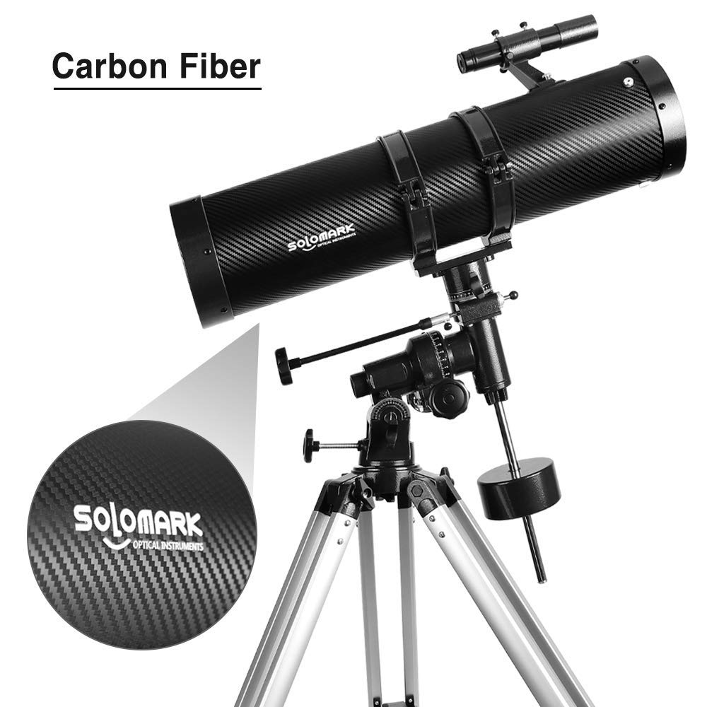 SOLOMARK Telescope 130650EQ, Telescopes for Adults and 1.25inch Telescope Eyepiece and Filter Set with Carry Case