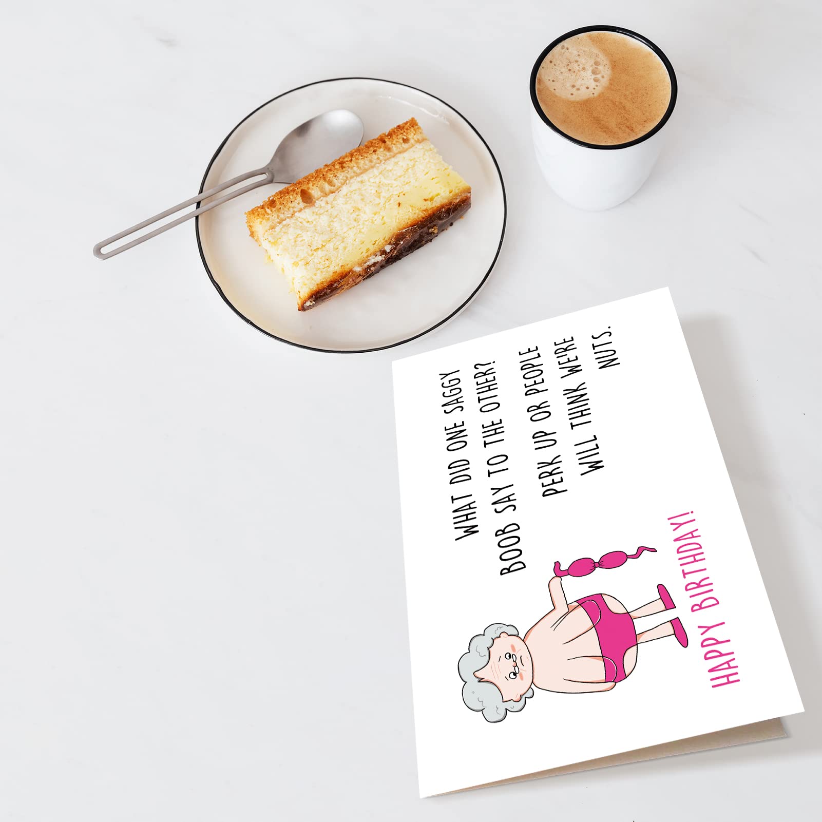 Chenive Hilarious Birthday Card for Her, Rude Birthday Card for Women, Happy 50th 60th 70th Birthday Card for Female Friend