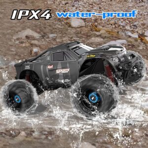 FUUY RC Cars for Adults 1:10 Large Remote Control Car 45KPH High-Speed RC Truck with 2 Batteries All Terrain Waterproof Off Road Fast RC Car with 550 Power Motor Toys Gift for Youth