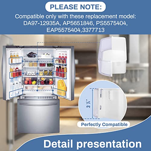 MONST DA97-12935A Door Bin, RF220NCTASR Door Shelf Compatible with samsung（Both Left and Right RF220NCTASG, RF220NCTAWW, RF220NCTASP, RF221NCTASP, RF221NCTASR etc Refrigerator, Replaces AP5651846