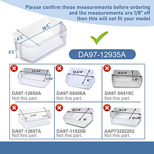 MONST DA97-12935A Door Bin, RF220NCTASR Door Shelf Compatible with samsung（Both Left and Right RF220NCTASG, RF220NCTAWW, RF220NCTASP, RF221NCTASP, RF221NCTASR etc Refrigerator, Replaces AP5651846