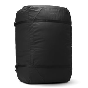 nomatic navigator collapsible duffle bag - 42l travel backpack for men and women - weekender bag - black backpack