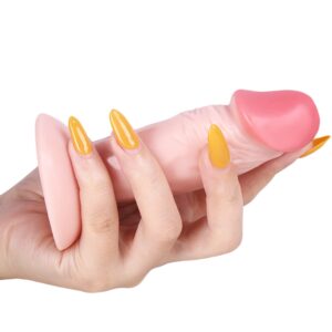 Small Dildo,4.3 in Soft Small Anal Plug,Beginner Anal Dildo Ease Training Adults Sex Toy for Women Men.Multifunctional Sex Toy Games(Flesh)