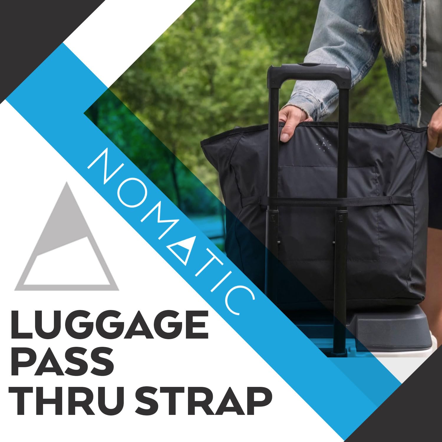 NOMATIC Collapsible Tote Bag - The Ultimate Travel Bag - Great Beach Bag or Work Bag