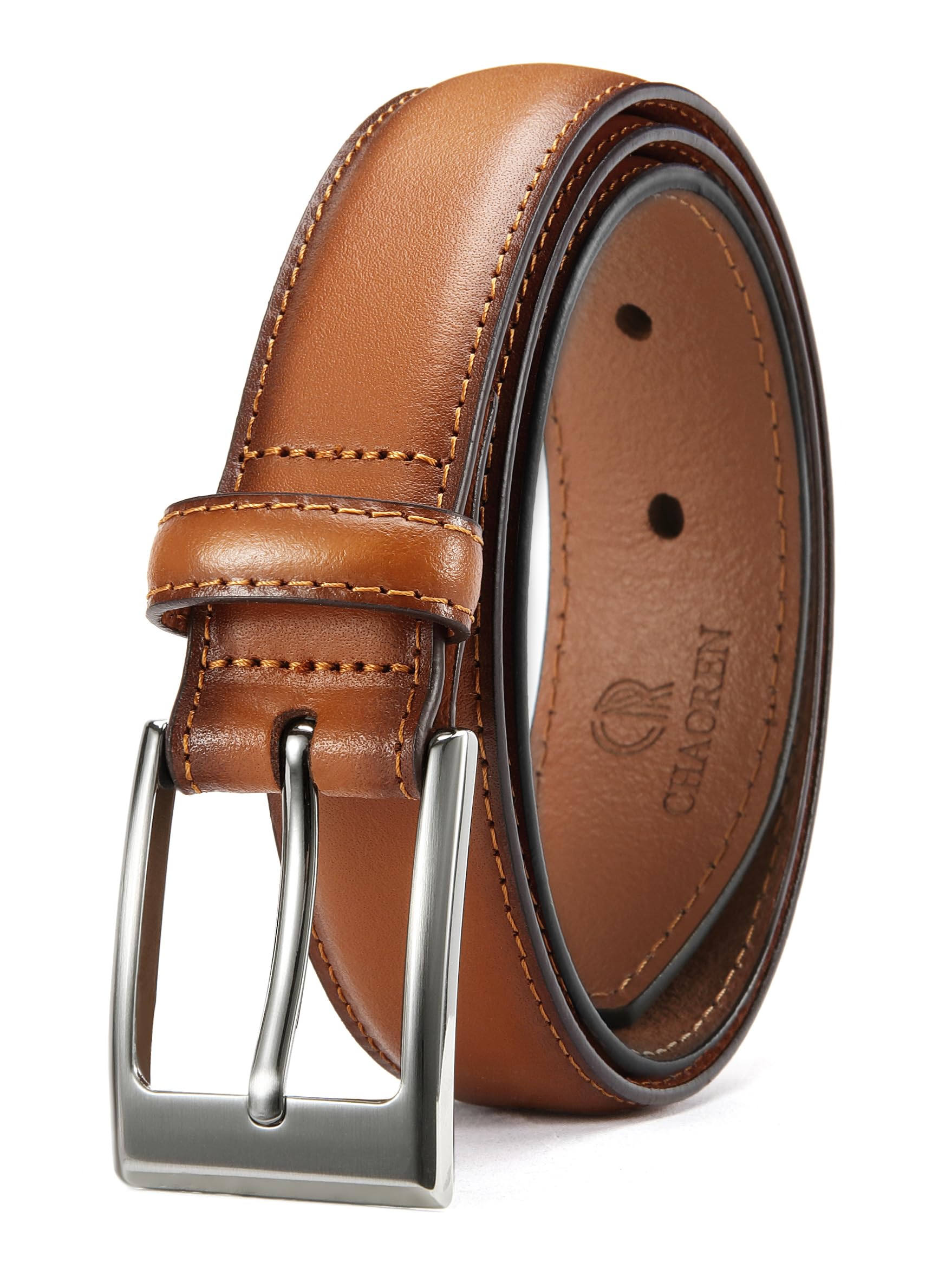 CHAOREN Mens Dress Belt - Genuine Leather Belt for Men 1 1/8" Formal - Perfect Companion to Mens Dress Shoes