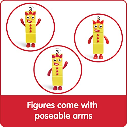 hand2mind Numberblocks Friends One to Five Figures, Cartoon Action Figure Set, Toy Figures, Play Figure Playsets, Small Figurines for Kids, Number Toys, Math Toys for Kids 3-5, Birthday Gifts for Kids