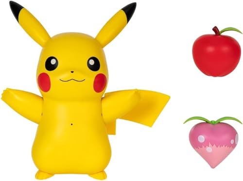 Pokémon Train and Play Deluxe Pikachu - 4.5-Inch Pikachu Figure with Lights, Sounds, and Moving Limbs Plus Interactive Accessories