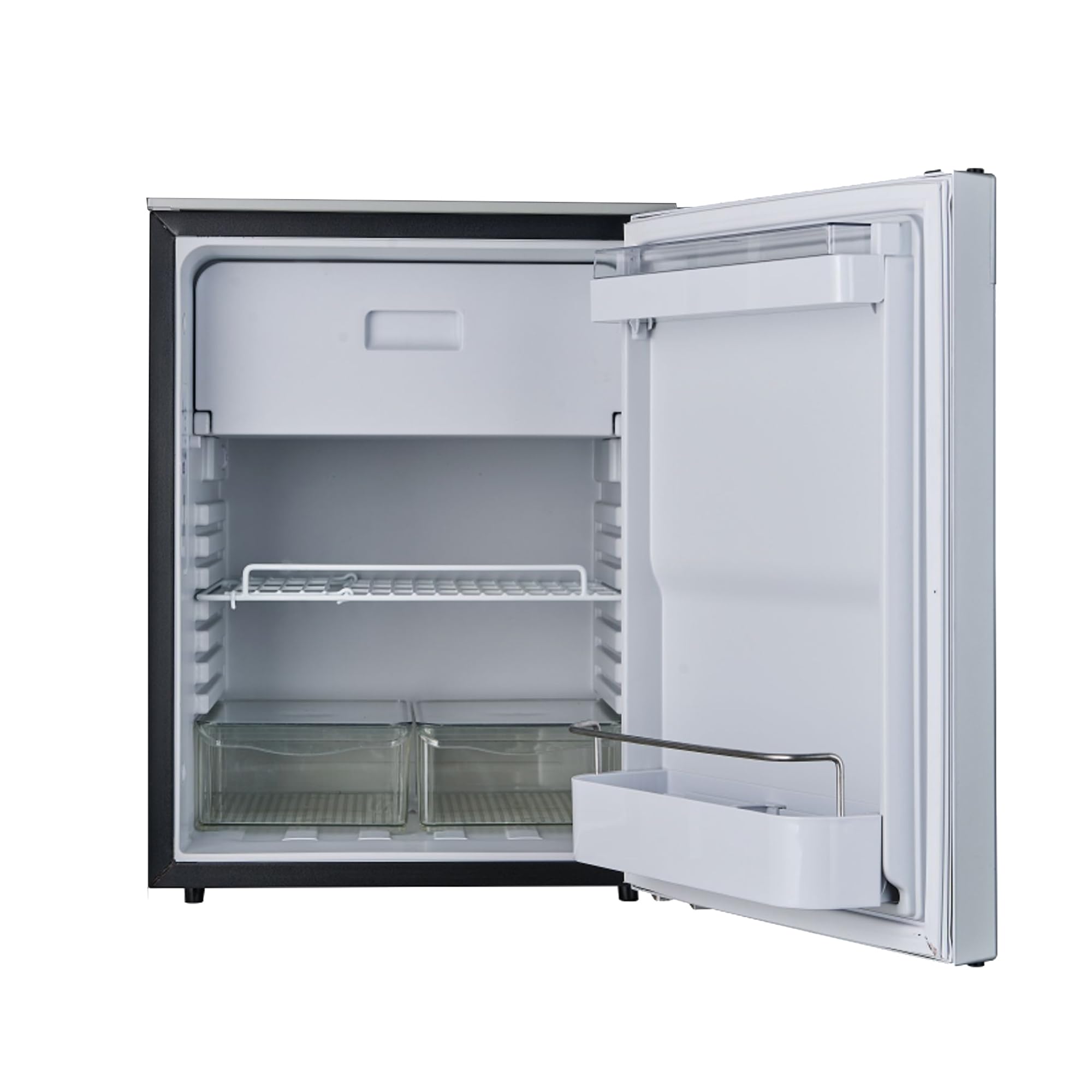 Equator 12V/DC Mini-Fridge Freezer 2.8cf Stainless for RV BOAT OFF-GRID 2 Doors