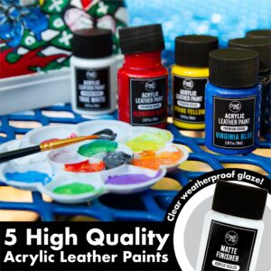 Craft It Up Sneaker Painting Kit Complete Shoe Paint Kit for Sneakers- Paint, Brushes, Tape & More Included- Shoe Customization Kit