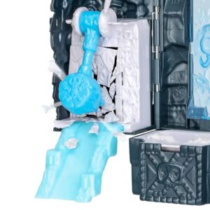 TREASURE X Lost Lands Skull Island Frost Tower Micro Playset, 15 Levels of Adventure. Survive The Traps and Discover 2 Micro Sized Action Figures. Will You Find Real Gold Dipped Treasure?