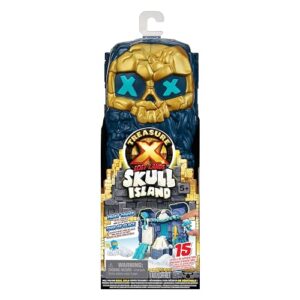 TREASURE X Lost Lands Skull Island Frost Tower Micro Playset, 15 Levels of Adventure. Survive The Traps and Discover 2 Micro Sized Action Figures. Will You Find Real Gold Dipped Treasure?