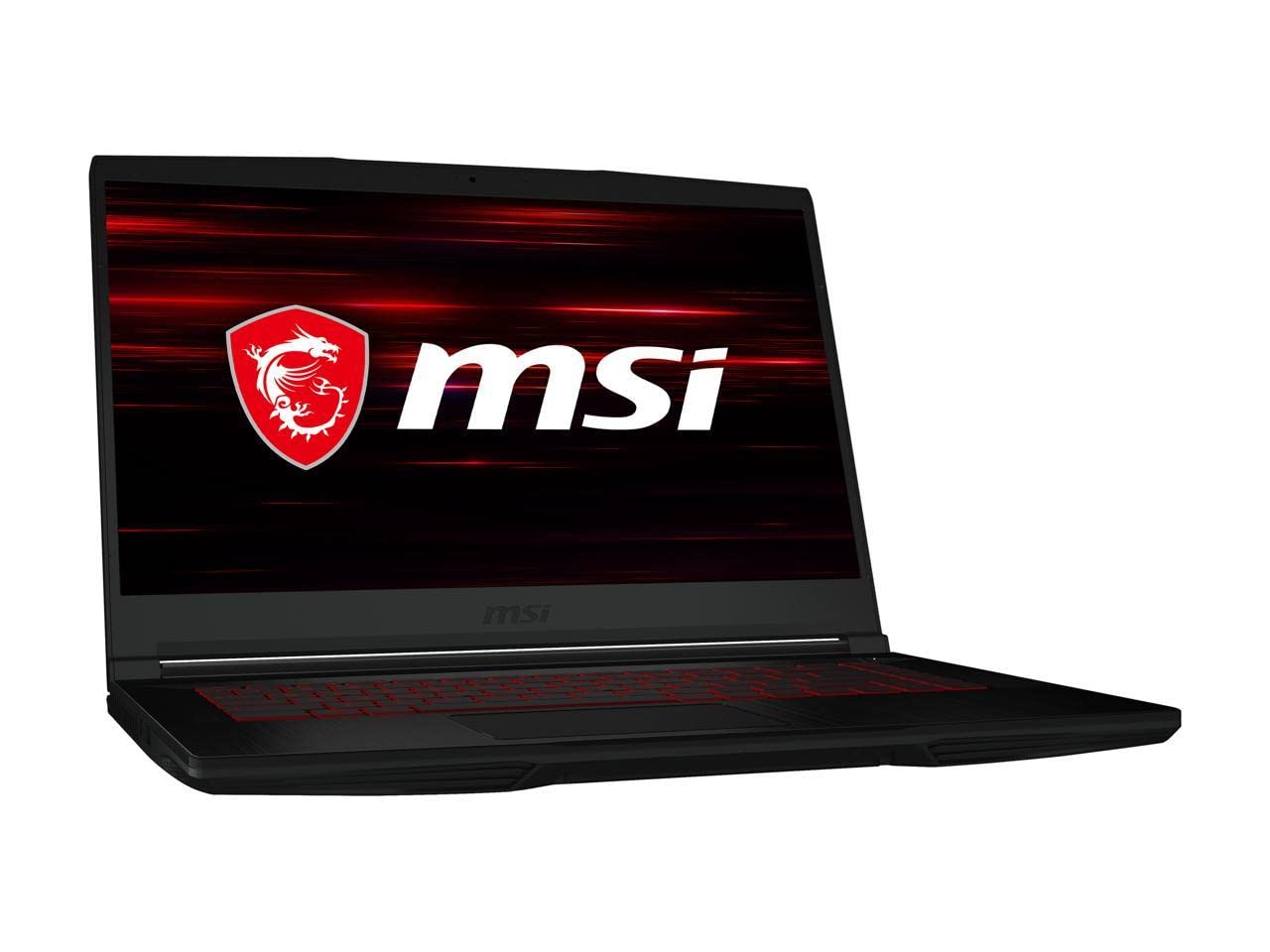 MSI GF63 Thin 10SCXR-22 Series Gaming Laptop, 15.6" 60Hz Refresh Rate IPS, Intel Core i5-10300H (2.50 GHz), NVIDIA GeForce GTX 1650, 8 GB DDR4, 256 GB PCIe SSD, Windows 10 Home - Black (Renewed)