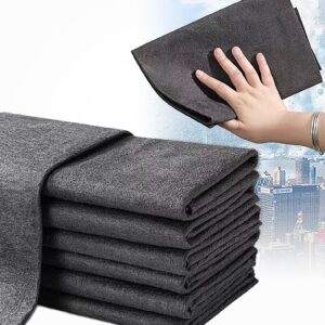 5pcs Thickened Magic Cleaning Cloth, Microfiber Magic Streak Free Miracle Cleaning Cloth, Reusable Glass Microfiber Cleaning Rag, All-Purpose Microfiber Towels for Kitchens, Glass, Cars 40*30