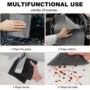 5pcs Thickened Magic Cleaning Cloth, Microfiber Magic Streak Free Miracle Cleaning Cloth, Reusable Glass Microfiber Cleaning Rag, All-Purpose Microfiber Towels for Kitchens, Glass, Cars 40*30