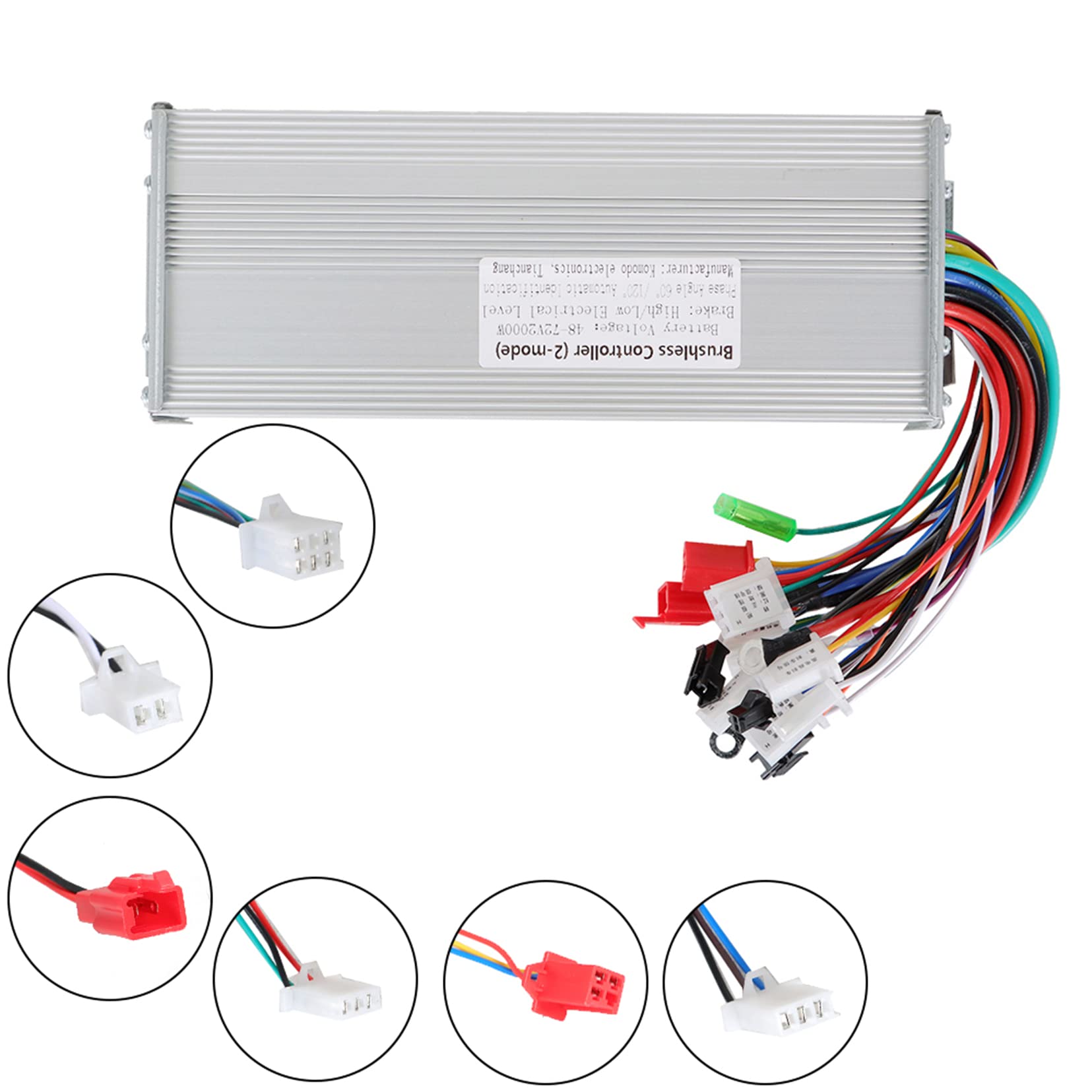 SEBLAFF 48-72V 2000W DC Brushless Motor Speed Controller Replacement for E-Bike Scooter