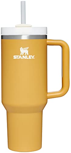 Stanley Quencher H2.0 FlowState Stainless Steel Vacuum Insulated Tumbler with Lid and Straw for Water, Iced Tea or Coffee, Smoothie and More, Yarrow, 40 oz