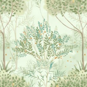 Livebor Floral Peel and Stick Wallpaper Green Floral Contact Paper 17.7inch x 118.1inch Tree Wallpaper Peel and Stick Green Floral Wallpaper for Bedroom Self Adhesive Removable Wall Paper Decorative