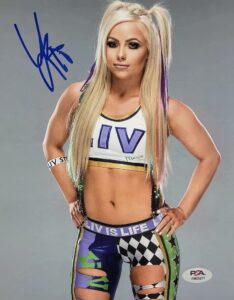 liv morgan autographed 8" x 10" photo signed wrestling psa/dna certified authentic am23277