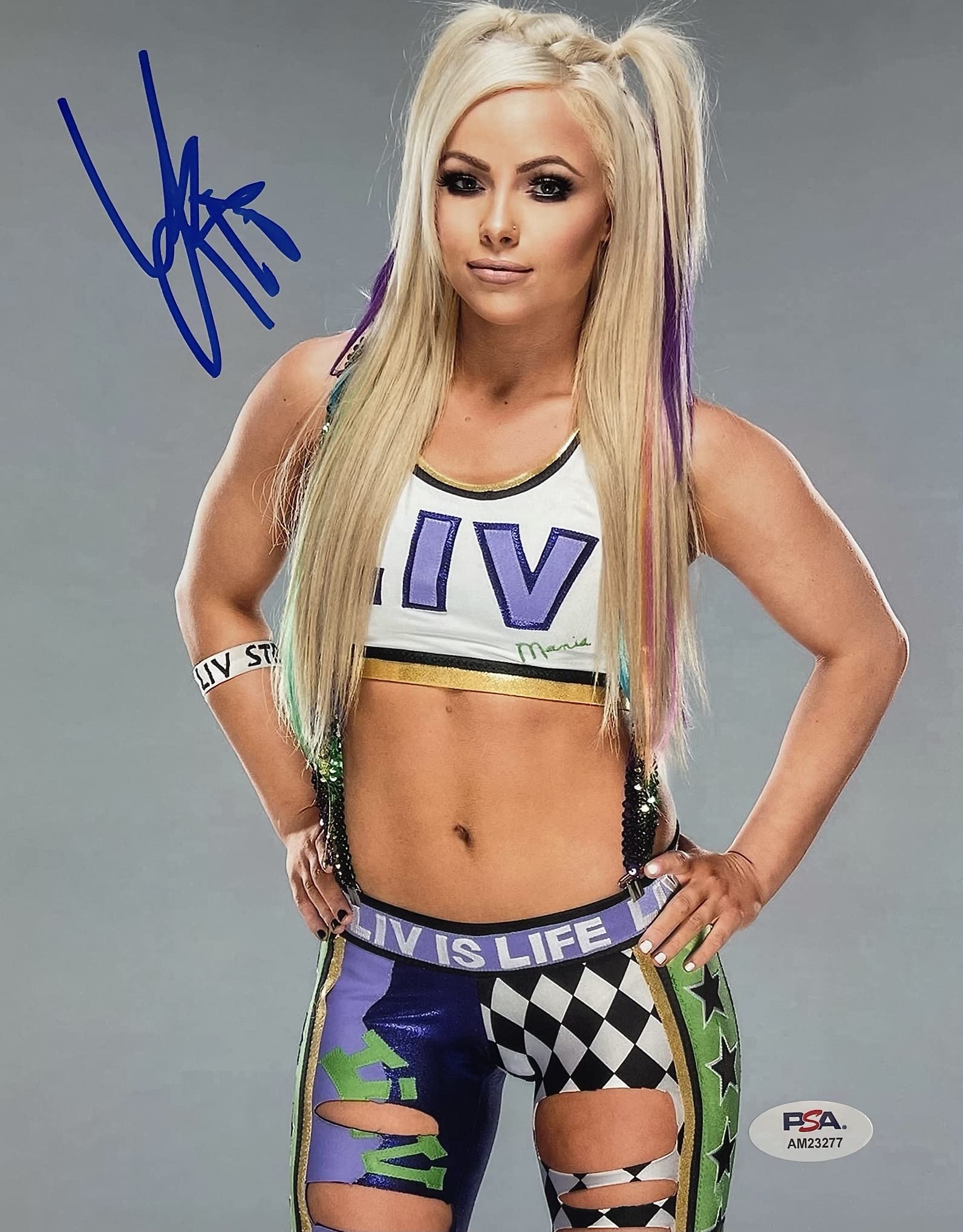 LIV MORGAN Autographed 8" x 10" PHOTO Signed WRESTLING PSA/DNA CERTIFIED AUTHENTIC AM23277