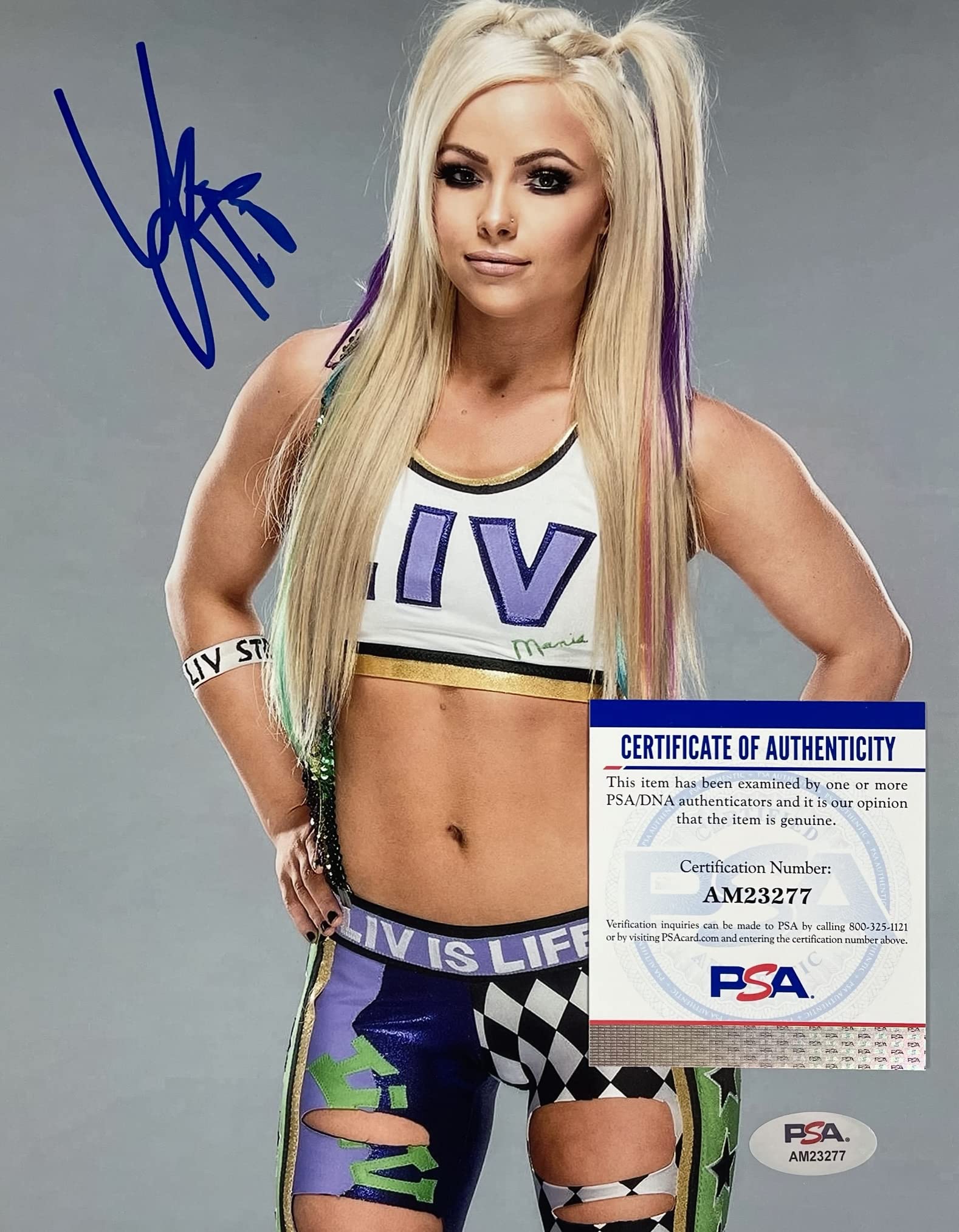 LIV MORGAN Autographed 8" x 10" PHOTO Signed WRESTLING PSA/DNA CERTIFIED AUTHENTIC AM23277