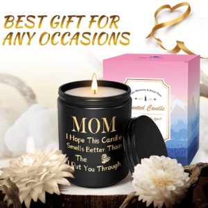 Gifts for Mom from Daughter Son, Handmade Candle Gifts for Mom, Unique Mother's Day Present, Funny Birthday Gifts for Mom, Mom Gifts,Mothers Day Gifts,Lavender Scented Candles(7oz)