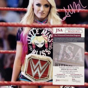 ALEXA BLISS Autographed 8" x 10" PHOTO Signed WRESTLING JSA WITNESSED CERTIFIED AUTHENTIC WA211472