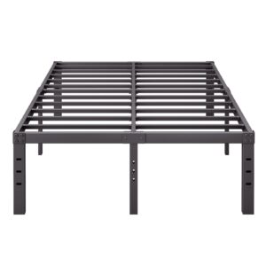 Bednowitz Bed Frames Full, 18 Inch High Metal Bed Frame, Noise-Free Platform Bed No Box Spring Needed, 4000lbs Heavy Duty Support Mattress Foundation, Easy Assembly, Black