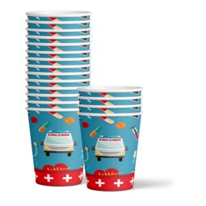 Medical- Doctor & Nurse Birthday Party Supplies Set Plates Napkins Cups Tableware Kit for 16