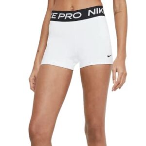 Nike Women's Pro 365 3 Inch Shorts (Medium White)