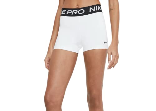 Nike Women's Pro 365 3 Inch Shorts (Medium White)