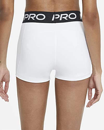 Nike Women's Pro 365 3 Inch Shorts (Medium White)