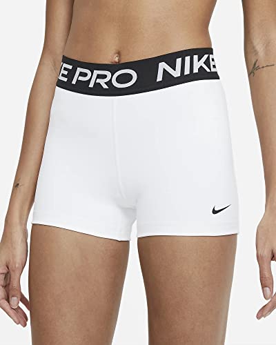 Nike Women's Pro 365 3 Inch Shorts (Medium White)