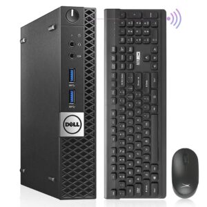 Dell Mini PC Windows 10 Pro, OptiPlex 7040 Mini Computers,i7 6700T Desktop,32GB Ram 512GB M.2 NVMe M.2 SSD Micro PC,AX210 Built-in WIFI 6E,HDMI Dual 4K Monitor Support (Renewed)