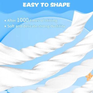 Modeling Foam Clay, 500g(17.6oz) Soft Air Dry Clay for Adults Lightweight DIY Creative Art Supplies with Sculpting Tools,Suitable for Cosplay/Crafts/Design/Shaping-White