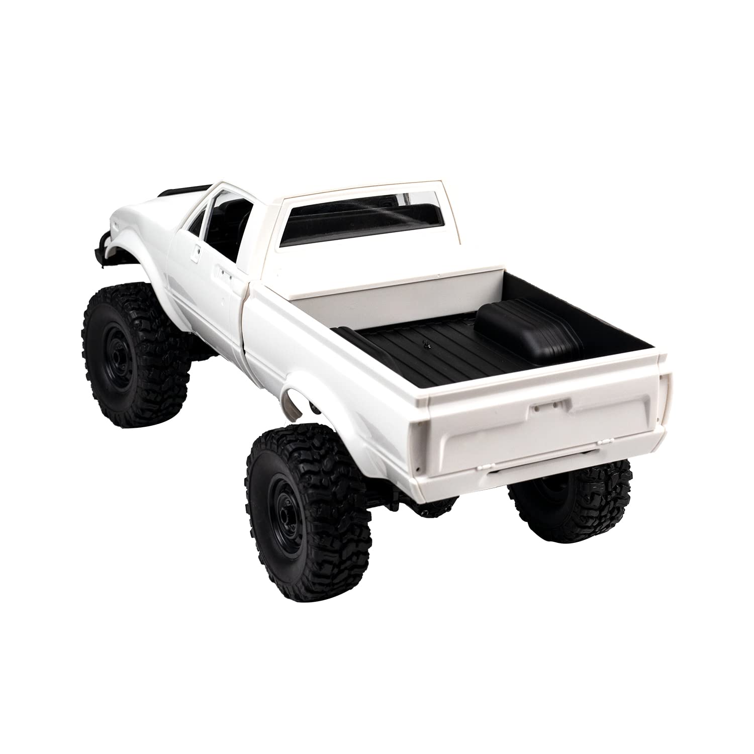 LEOSO WPL C24 Crawler RC Car 1/16 RC Rock Crawler RC Truck 4x4 with 3 Upgraded 1200mah Battery 2.4GHz 4WD Remote Control Crawler Off-Road Pick-up Truck RTR for Men (wpl c24 white)