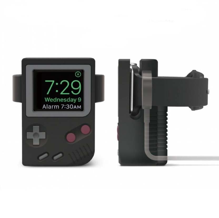 Pending Retro Old Style Charger Holder Compatible with Apple Watch (Black)