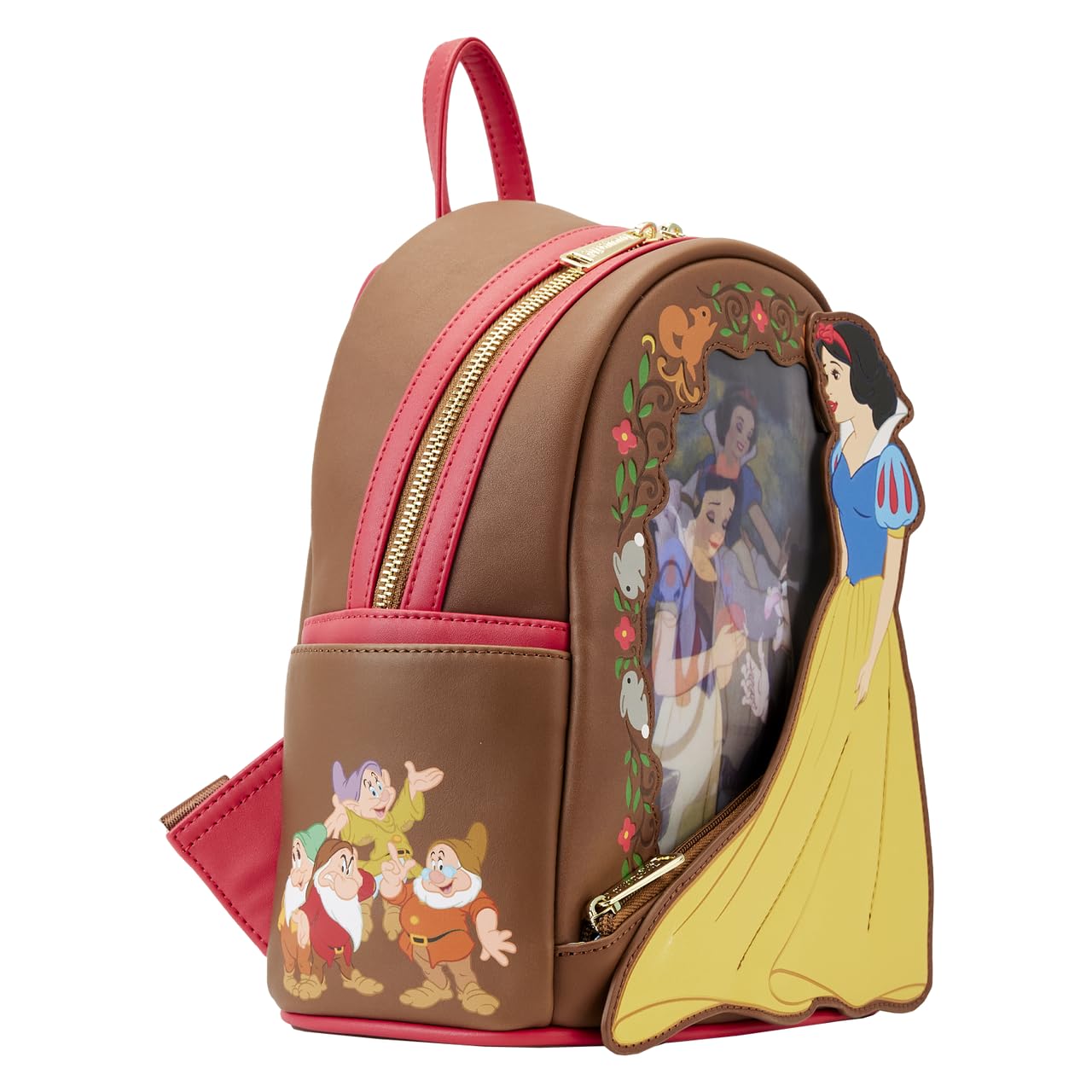 Loungefly Snow White Lenticular Princess Series Double Strap Shoulder Bag